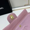 69304edef09edb6de4c4e974 Chanel Classic CF1112 Lambskin Electroplated Hardware with Glazed Finish, Premium Cowhide Gold Tone Trim