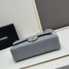 69304ee5f09edb6de4c4e97e Chanel Classic CF1112 Lambskin Electroplated Hardware with Glazed Finish, Premium Cowhide Gold Tone Clasp