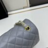 69304ee9f09edb6de4c4e982 Chanel Classic CF1112 Lambskin Electroplated Hardware with Glazed Finish, Premium Cowhide Gold Tone Clasp