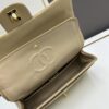 69304eeef09edb6de4c4e98a Chanel Classic CF1112 Lambskin Electroplated Hardware with Glazed Finish, Premium Cowhide Gold Tone Clasp