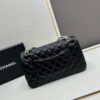 69304ef0f09edb6de4c4e98c Chanel Classic CF1112 Lambskin Electroplated Hardware with Glazed Finish, Premium Cowhide Gold Tone Clasp