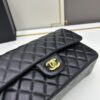 69304ef2f09edb6de4c4e98e Chanel Classic CF1112 Lambskin Electroplated Hardware with Glazed Finish, Premium Cowhide Gold Tone Clasp