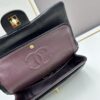 69304ef4f09edb6de4c4e992 Chanel Classic CF1112 Lambskin Electroplated Hardware with Glazed Finish, Premium Cowhide Gold Tone Clasp