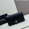 69304ef4f09edb6de4c4e993 Chanel Classic CF1112 Lambskin Electroplated Hardware with Glazed Finish, Premium Cowhide Gold Tone Closure