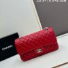 69304ef6f09edb6de4c4e996 Chanel Classic CF1112 Lambskin Electroplated Hardware with Glazed Finish, Premium Cowhide Gold Tone Closure