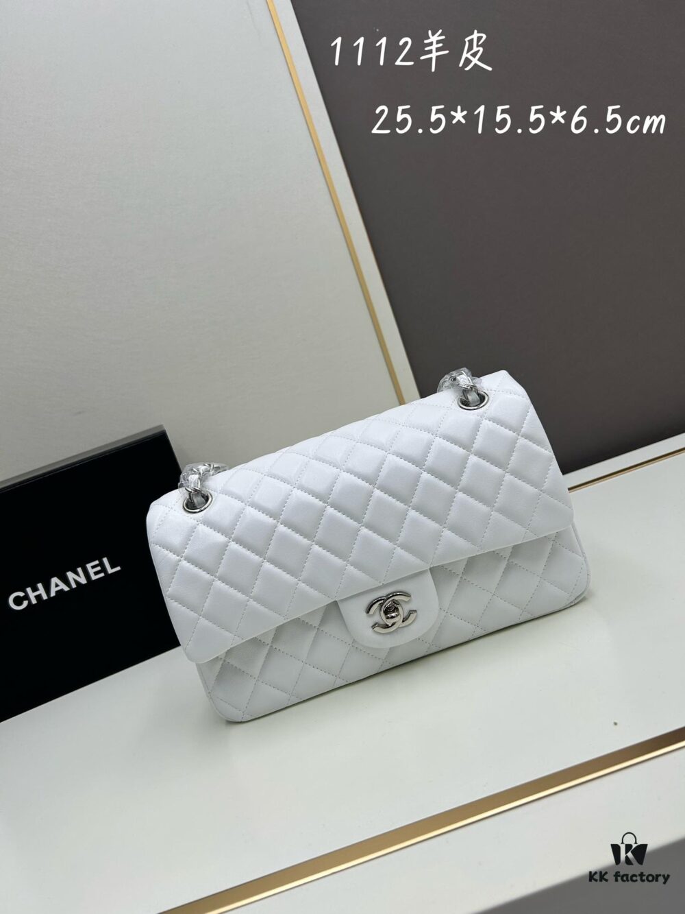 69304f03f09edb6de4c4e9a2 Chanel Classic CF1112 Lambskin Electroplated Hardware with Glazed Finish, Durable and Fade-Resistant, Premium Cowhide Gold Tone Clasp – Authentic Custom Grade, Overseas Authorized Purchase