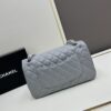 69304f04f09edb6de4c4e9a4 Chanel Classic CF1112 Lambskin Electroplated Hardware with Glazed Coating, Premium Cowhide Gold Tone Clasp