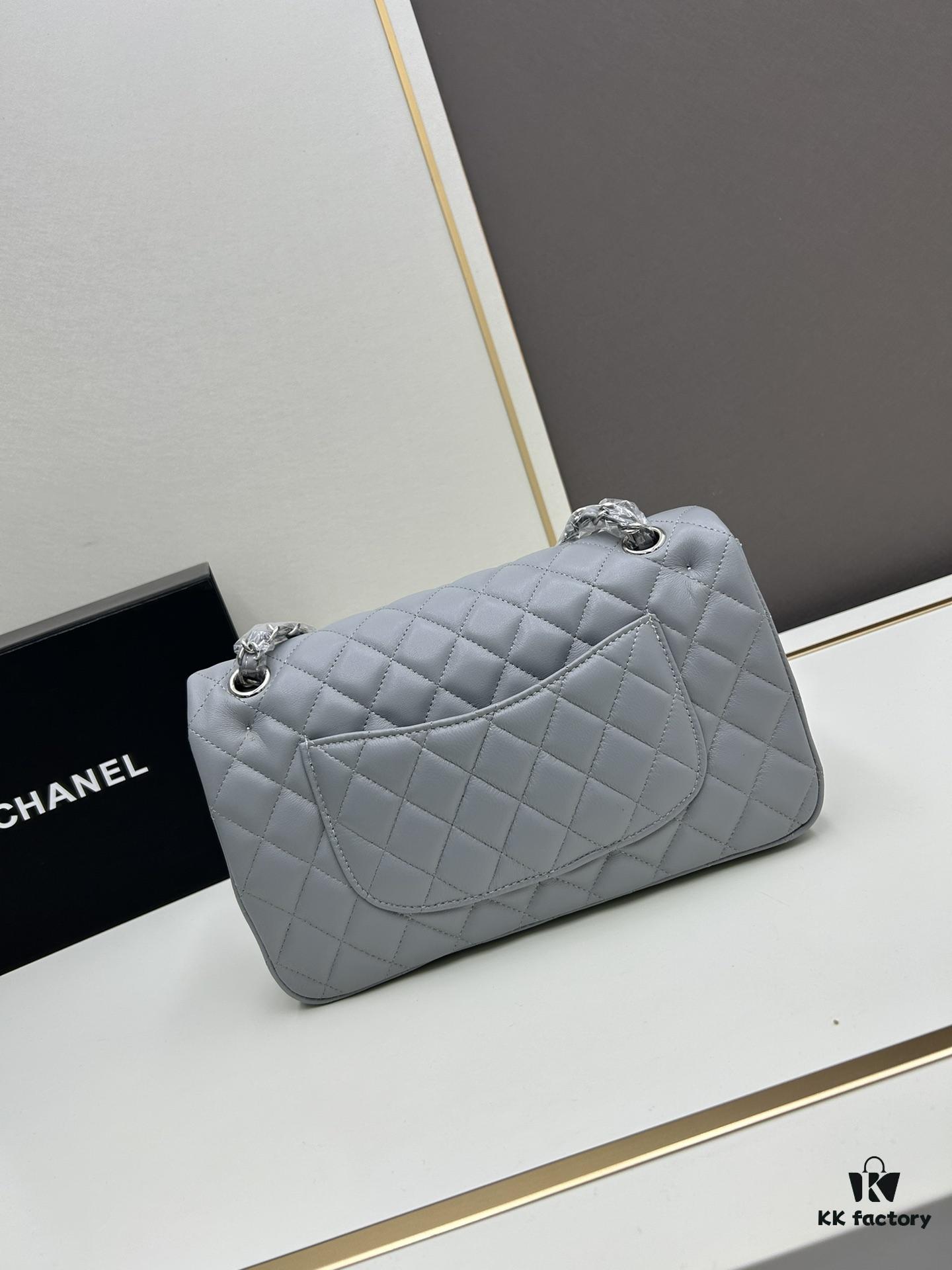 69304f04f09edb6de4c4e9a4 Chanel Classic CF1112 Lambskin Electroplated Hardware with Glazed Coating, Premium Cowhide Gold Tone Clasp