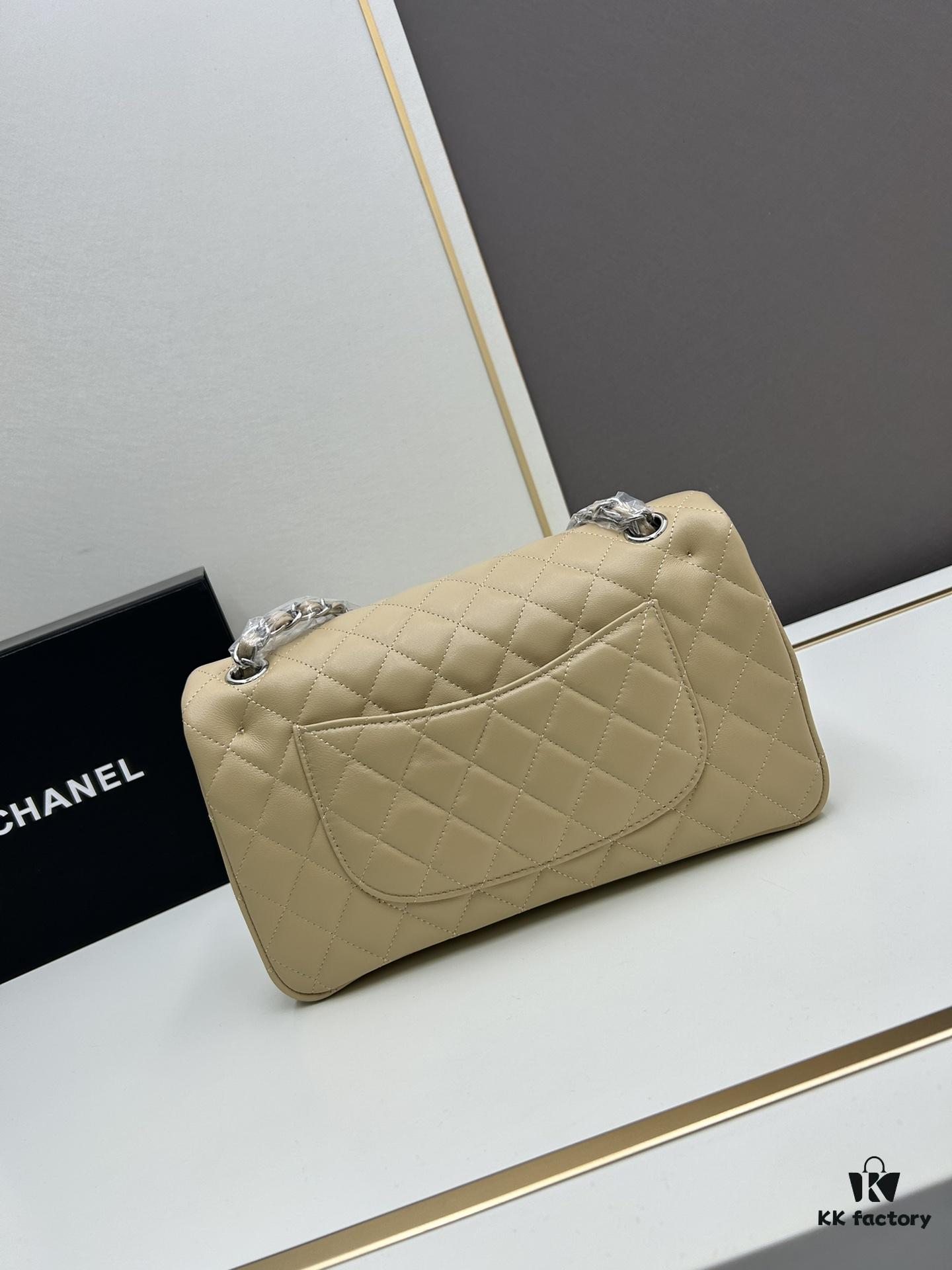 69304f08f09edb6de4c4e9a9 Chanel Classic CF1112 Lambskin Electroplated Hardware with Glazed Finish, Premium Cowhide Gold Tone Closure