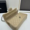 69304f0bf09edb6de4c4e9ad Chanel Classic CF1112 Lambskin Electroplated Hardware with Glazed Finish, Premium Cowhide Gold Tone Closure