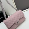 Chanel Classic CF1112 Calfskin Grain Texture Handbag with Plated Hardware