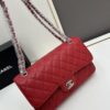 69304f33f09edb6de4c4e9e0 Chanel Classic CF1112 Calfskin Quilted Texture, Electroplated Hardware with Special Glazing Treatment for Long-Lasting Color Retention, Genuine Leather Gold Tone Clasp