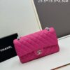 69304f37f09edb6de4c4e9e6 Chanel Classic CF1112 Calfskin Grain Texture Handbag with Electroplated Hardware