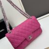 69304f38f09edb6de4c4e9e8 Chanel Classic CF1112 Calfskin Grain Texture Handbag with Electroplated Hardware