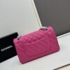 69304f3bf09edb6de4c4e9eb Chanel Classic CF1112 Calfskin Grain Texture Handbag with Electroplated Hardware