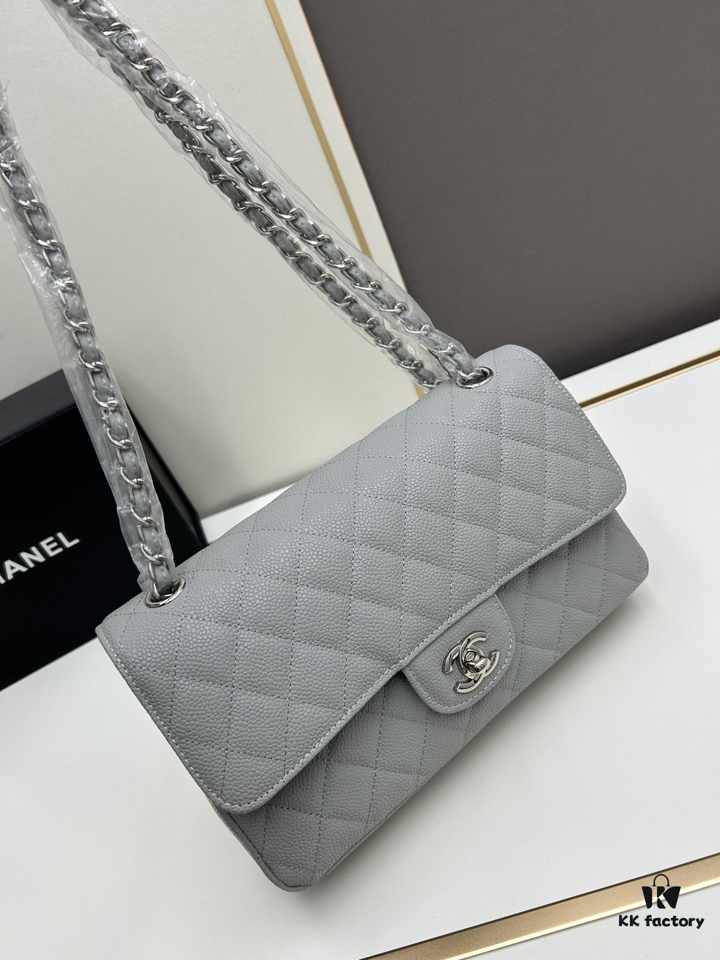 69304f3df09edb6de4c4e9f0 Chanel Classic CF1112 Calfskin Quilting Texture, Electroplated Hardware with Special Glaze Coating for Long-Lasting Color Retention, Genuine Leather Gold Buckle