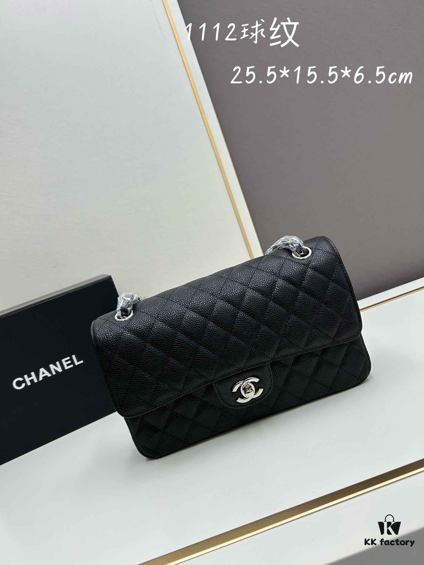 69304f4cf09edb6de4c4ea03 Chanel Classic CF1112 Calfskin Quilting Texture, Electroplated Hardware with Special Glaze Treatment for Long-Lasting Color Retention, Genuine Leather Gold Buckle