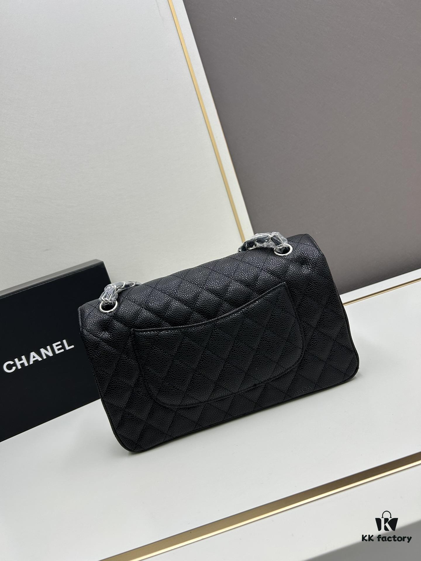 69304f52f09edb6de4c4ea05 Chanel Classic CF1112 Calfskin Quilting Texture, Electroplated Hardware with Special Glaze Treatment for Long-Lasting Color Retention, Genuine Leather Gold Buckle