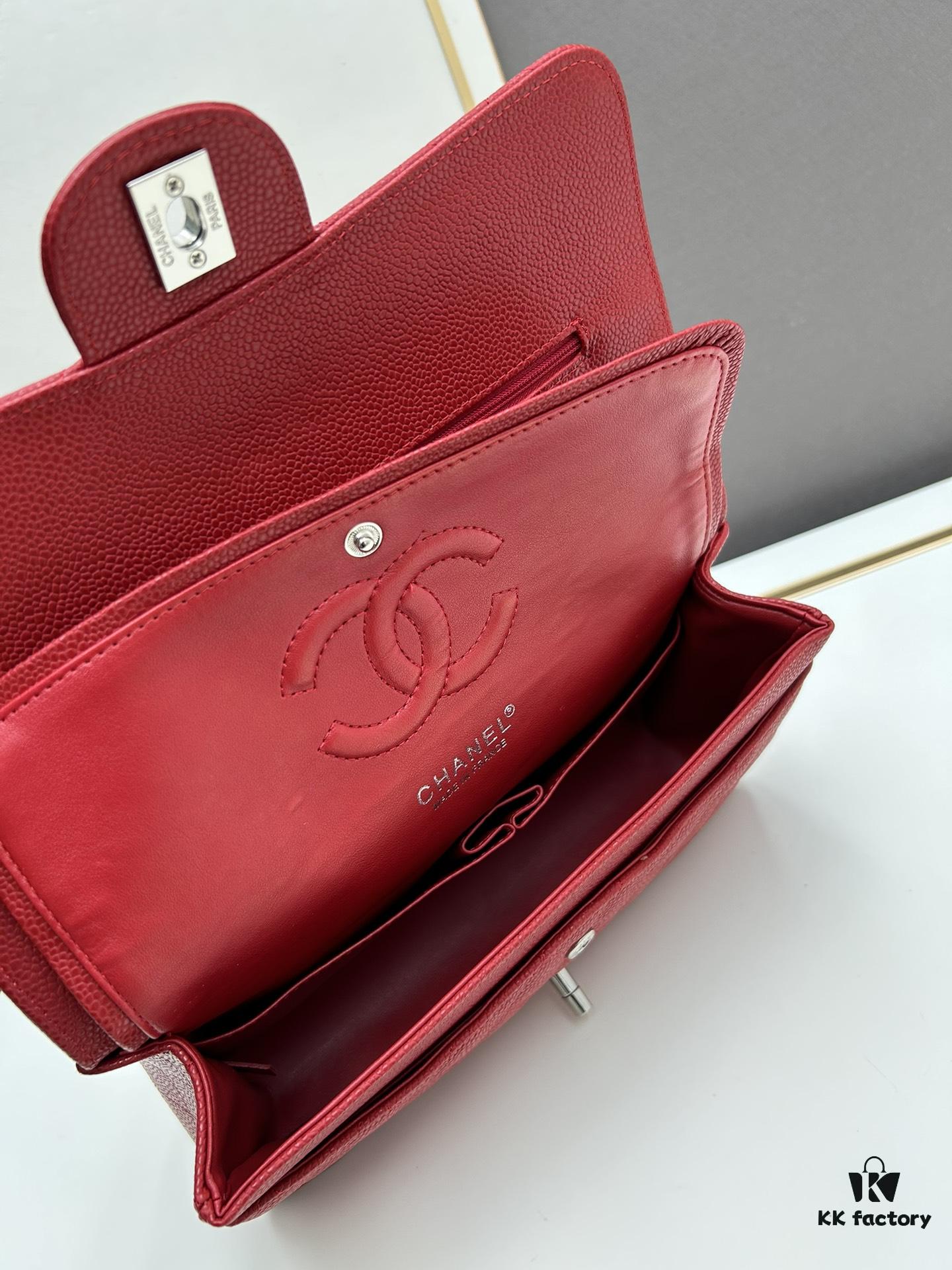 69304f59f09edb6de4c4ea0c Chanel Classic CF1112 Calfskin Quilted Texture, Electroplated Hardware with Special Glazing Treatment for Long-Lasting Color Retention, Genuine Leather Gold Tone Clasp