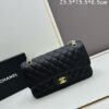 69304f5af09edb6de4c4ea0d Chanel Classic CF1112 Calfskin Quilted Texture, Electroplated Hardware with Special Glazing Treatment for Long-Lasting Color Retention