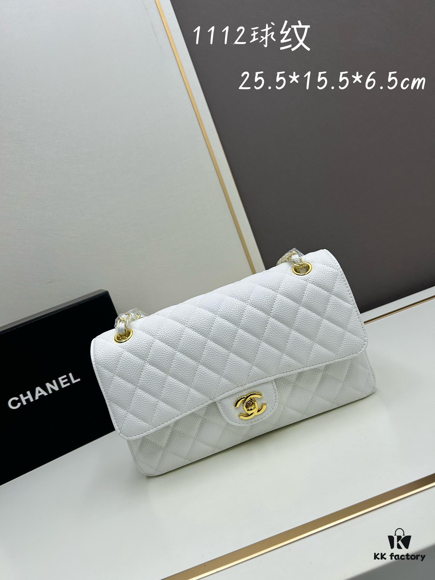 69304f5df09edb6de4c4ea0e Chanel Classic CF1112 Calfskin Quilted Texture, Electroplated Hardware with Special Glazing Treatment for Long-Lasting Color Retention