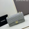 69304f5ef09edb6de4c4ea10 Chanel Classic CF1112 Calfskin Quilted Texture, Electroplated Hardware with Special Glazing Treatment for Long-Lasting Color Retention