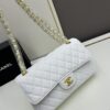 69304f60f09edb6de4c4ea11 Chanel Classic CF1112 Calfskin Grain Texture, Electroplated Hardware with Special Glazing Treatment for Long-Lasting Color Retention, Genuine Leather Gold Buckle