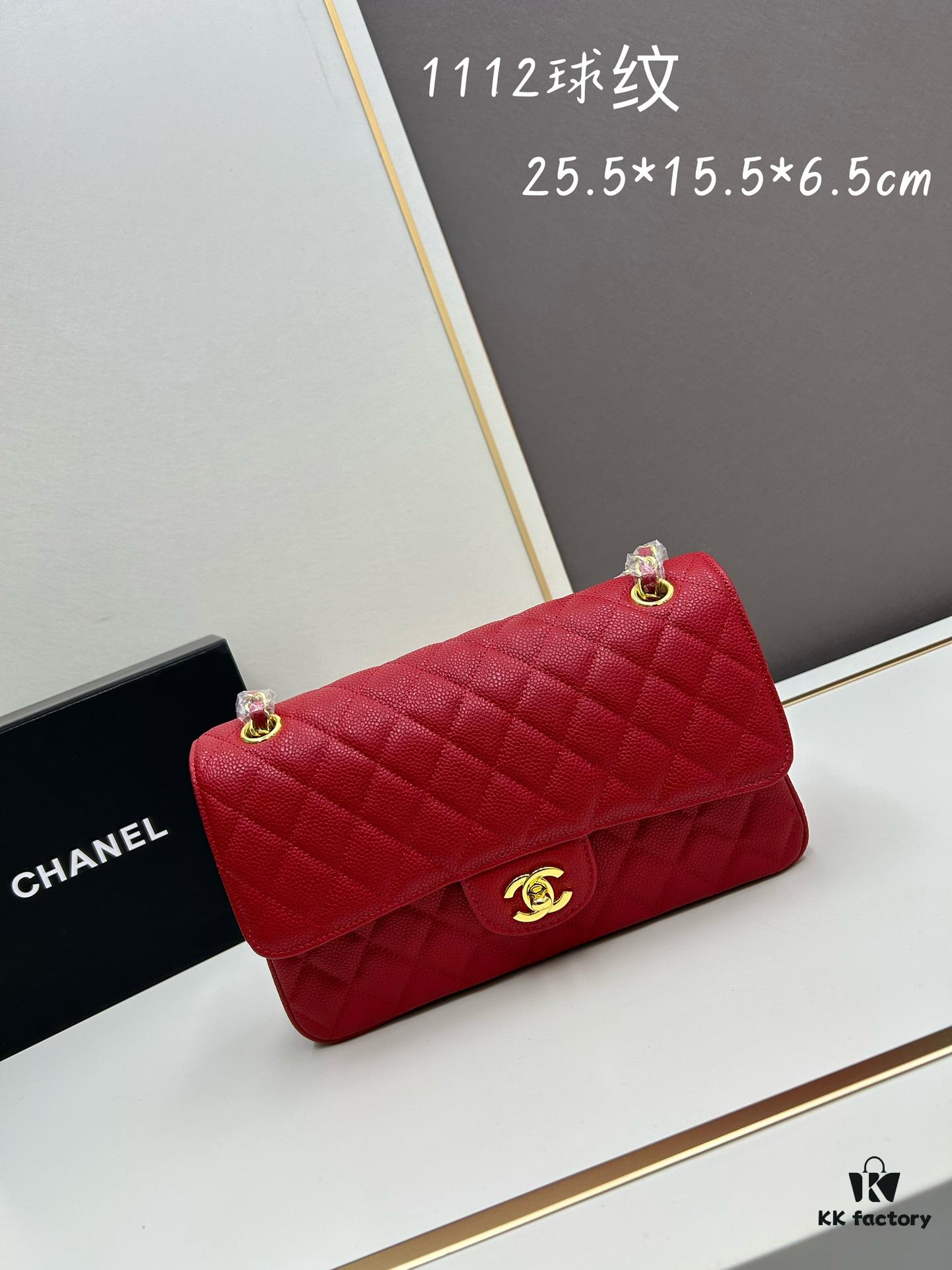 69304f76f09edb6de4c4ea2a Chanel Classic CF1112, Calf Grain Leather, Electroplated Hardware with Special Glaze Sealing for Long-Lasting Color Retention, Premium Custom Replica Level