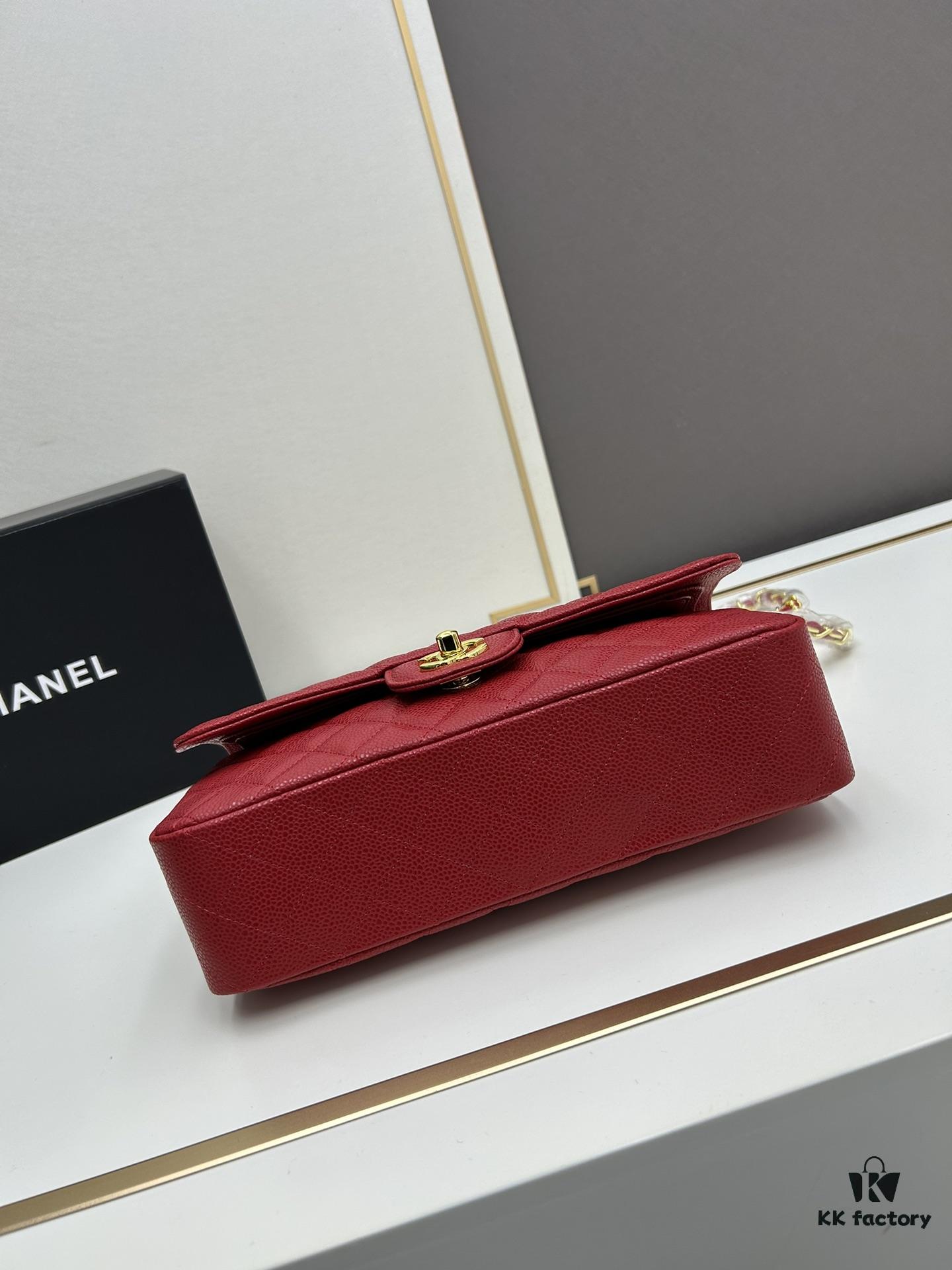 69304f76f09edb6de4c4ea2b Chanel Classic CF1112, Calf Grain Leather, Electroplated Hardware with Special Glaze Sealing for Long-Lasting Color Retention, Premium Custom Replica Level