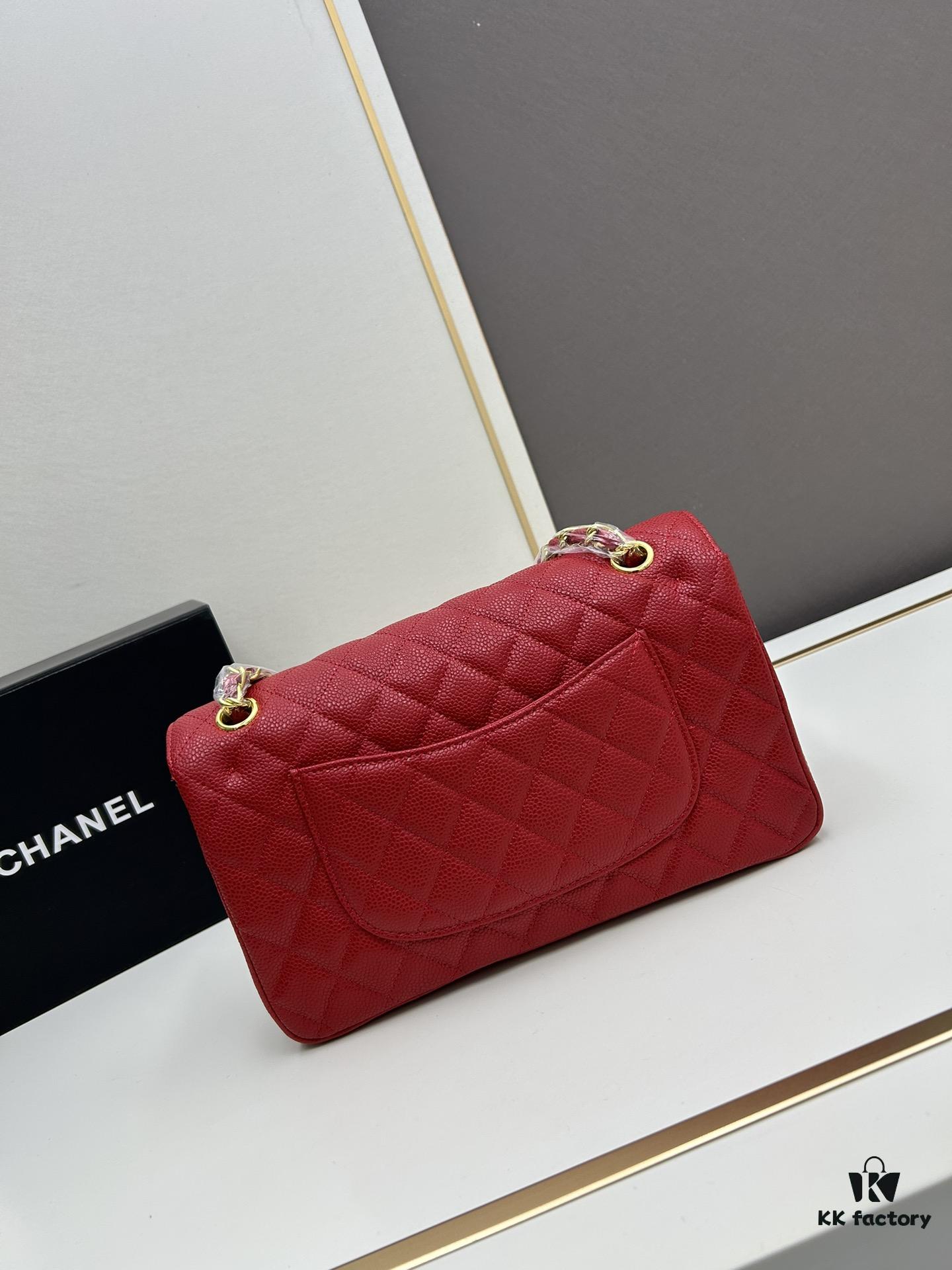 69304f78f09edb6de4c4ea2d Chanel Classic CF1112, Calf Grain Leather, Electroplated Hardware with Special Glaze Sealing for Long-Lasting Color Retention, Premium Custom Replica Level