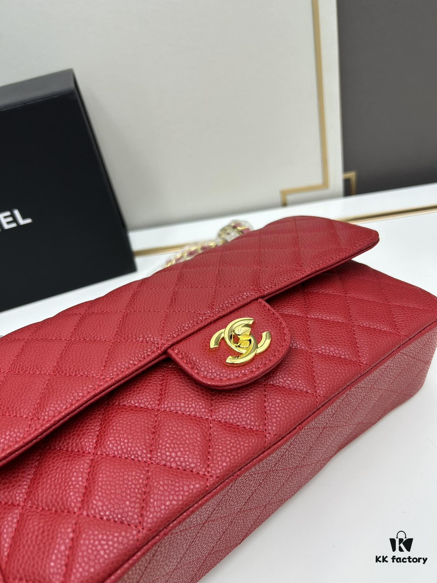 69304f7bf09edb6de4c4ea2f Chanel Classic CF1112, Calf Grain Leather, Electroplated Hardware with Special Glaze Sealing for Long-Lasting Color Retention, Premium Custom Replica Level