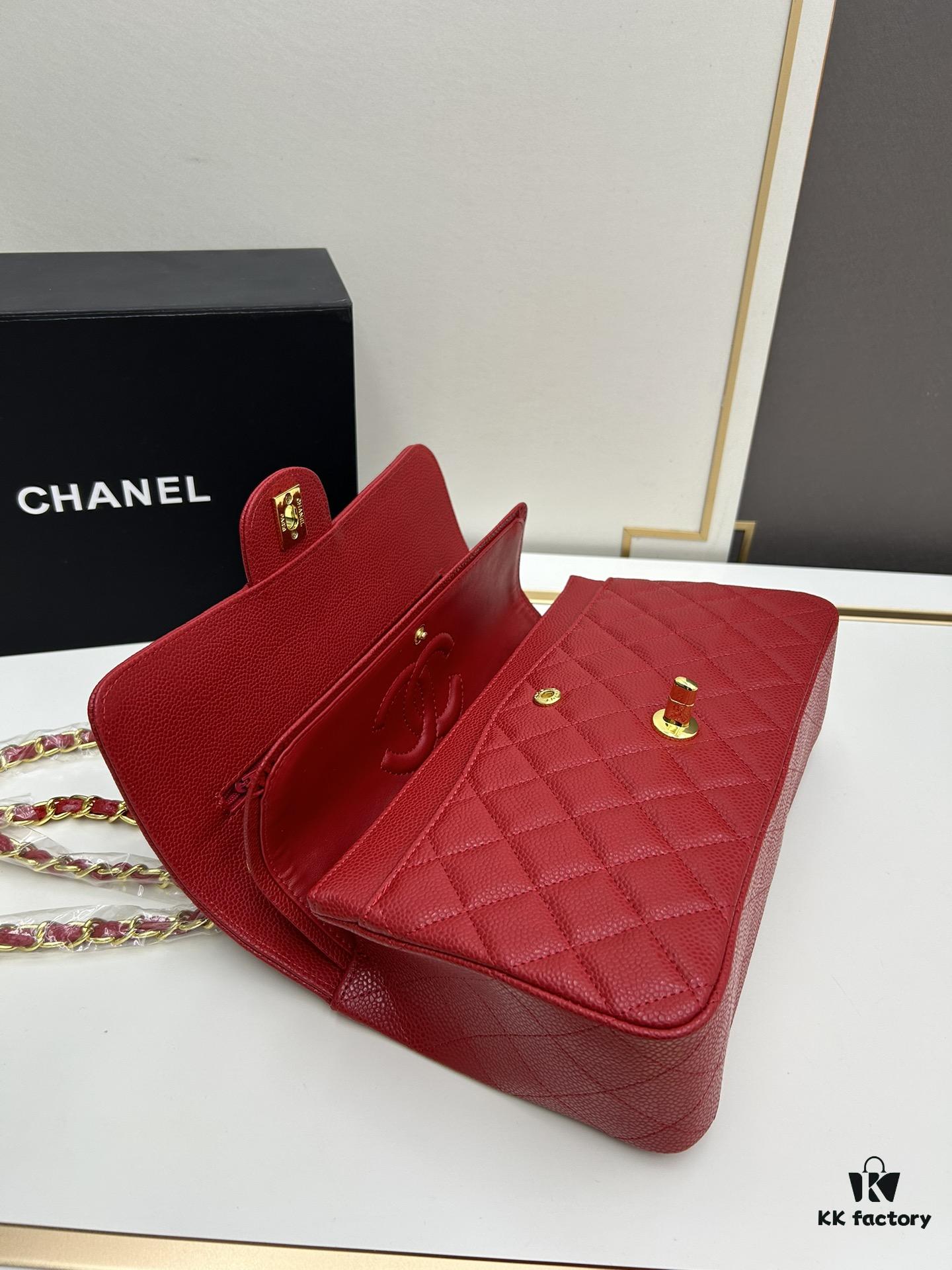 69304f7df09edb6de4c4ea30 Chanel Classic CF1112, Calf Grain Leather, Electroplated Hardware with Special Glaze Sealing for Long-Lasting Color Retention, Premium Custom Replica Level