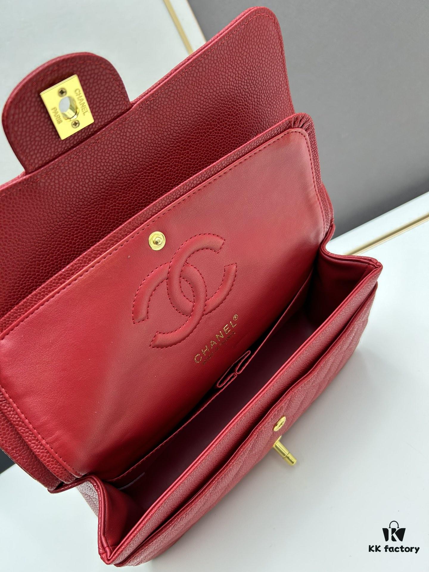 69304f7df09edb6de4c4ea31 Chanel Classic CF1112, Calf Grain Leather, Electroplated Hardware with Special Glaze Sealing for Long-Lasting Color Retention, Premium Custom Replica Level