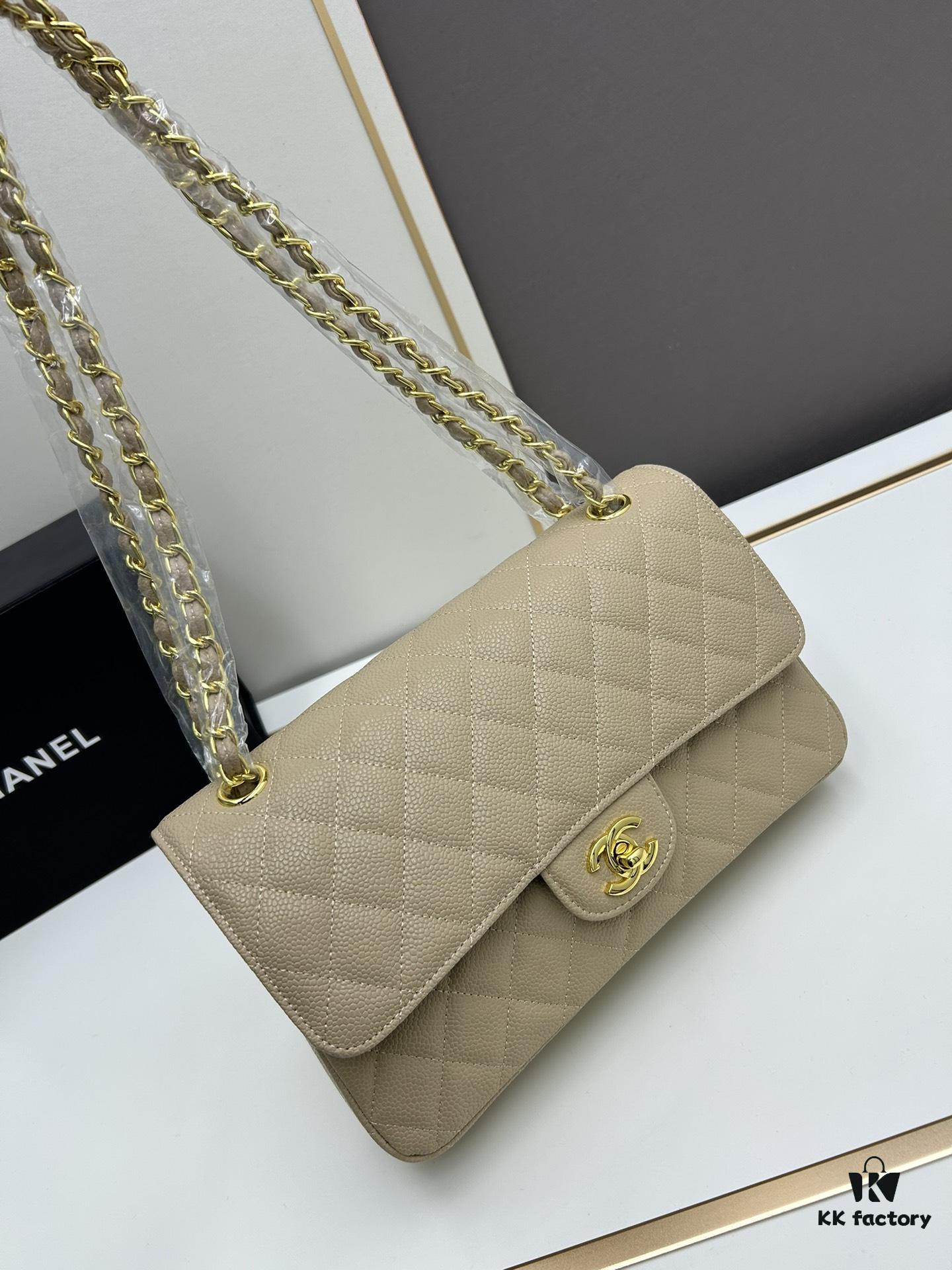 69304f89f09edb6de4c4ea3c Chanel Classic CF1112, Calfskin Grain Texture, Electroplated Hardware with Special Glazed Coating for Long-Lasting Fade Resistance, Gold-Tone Calfskin Buckle – Authentic Custom Import Grade