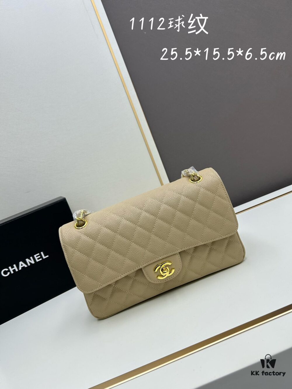 69304f8af09edb6de4c4ea3f Chanel Classic CF1112, Calfskin Grain Texture, Electroplated Hardware with Special Glazed Coating for Long-Lasting Fade Resistance, Gold-Tone Calfskin Buckle – Authentic Custom Import Grade
