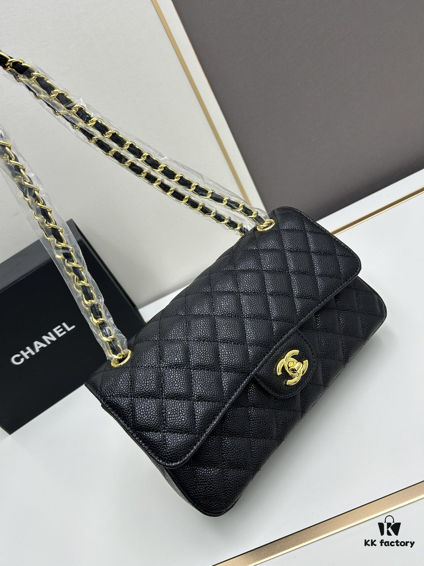 69304f8ff09edb6de4c4ea44 Chanel Classic CF1112 Calfskin Quilted Texture with Electroplated Hardware, Special Glaze-Treated for Long-Lasting Color Retention