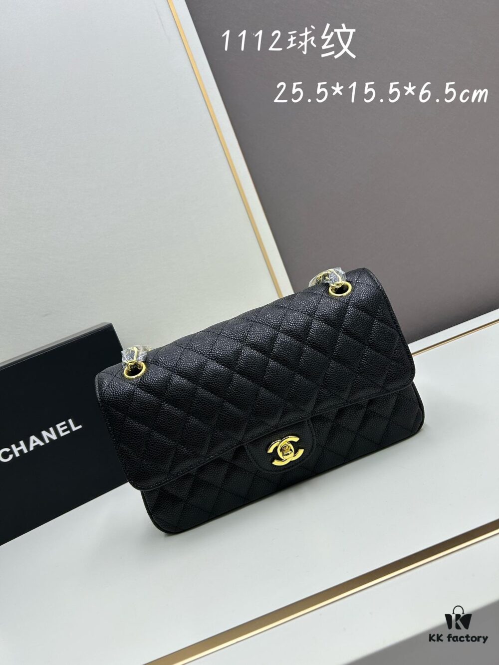 69304f91f09edb6de4c4ea46 Chanel Classic CF1112 Calfskin Quilted Texture with Electroplated Hardware, Special Glaze-Treated for Long-Lasting Color Retention