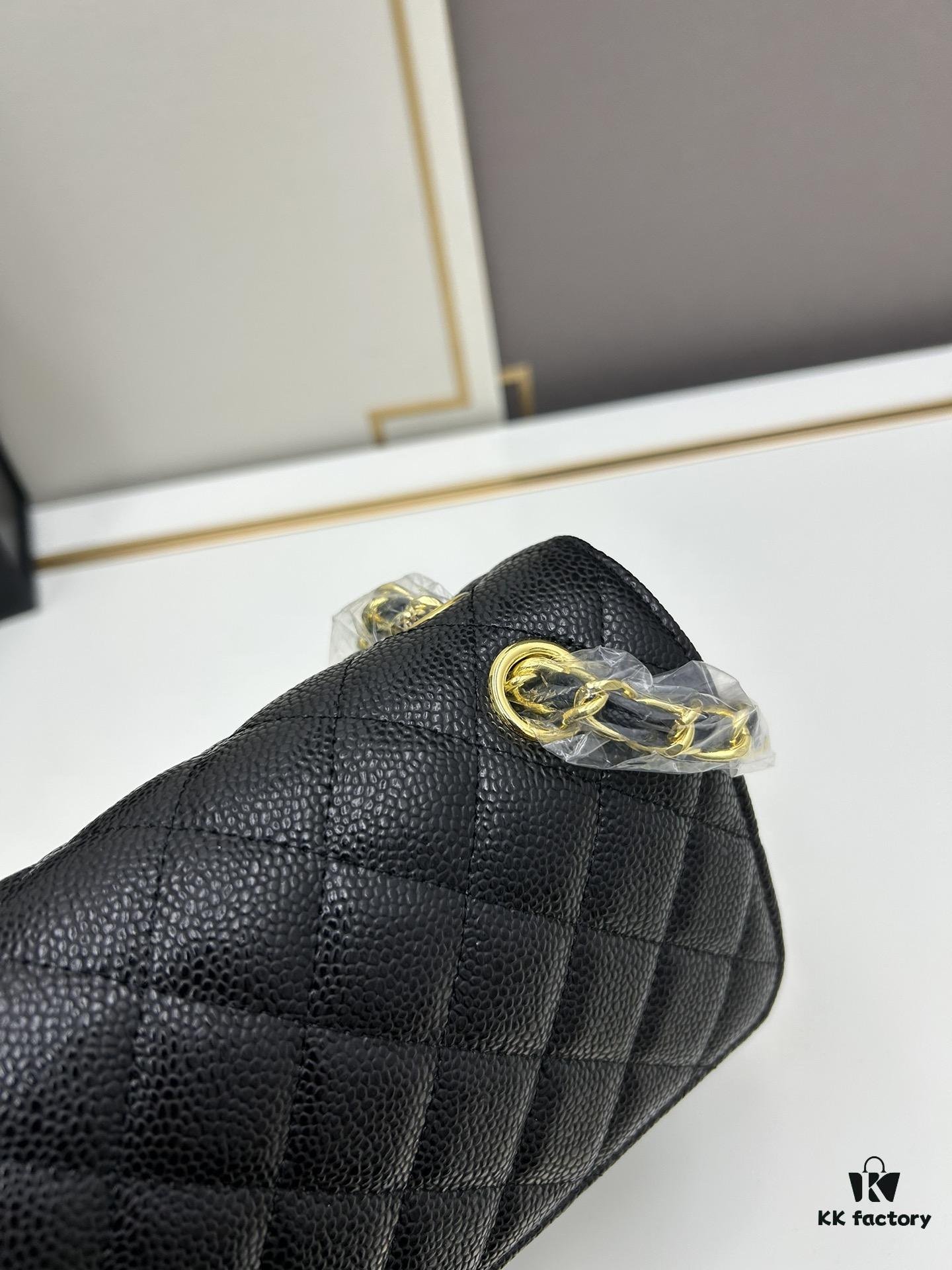 69304f91f09edb6de4c4ea47 Chanel Classic CF1112 Calfskin Quilted Texture with Electroplated Hardware, Special Glaze-Treated for Long-Lasting Color Retention