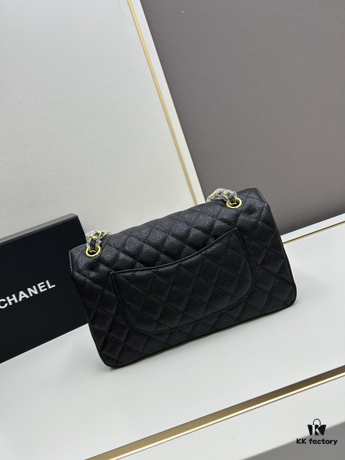 69304f92f09edb6de4c4ea4a Chanel Classic CF1112 Calfskin Quilted Texture with Electroplated Hardware, Special Glaze-Treated for Long-Lasting Color Retention