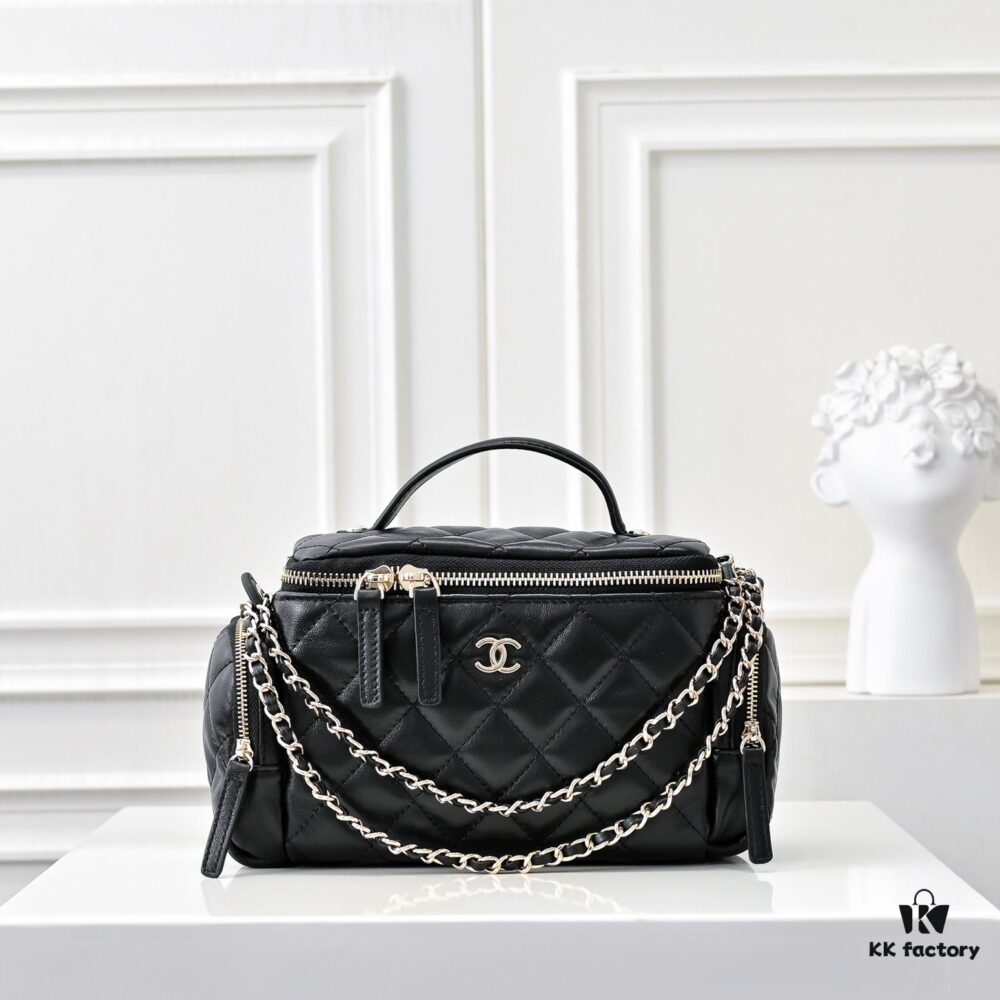69304f9cf09edb6de4c4ea5c CHANEL24K New Mini Camera Bag - Elegant Lambskin with Metallic Chain, Chic and Versatile Design