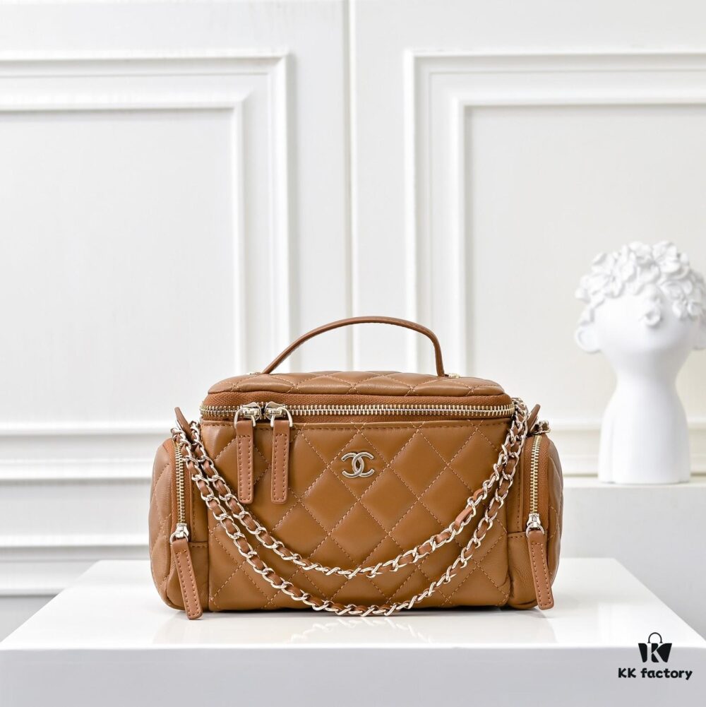 69304fb0f09edb6de4c4ea75 CHANEL 24K New Camera Bag - Elegantly Crafted with Lambskin and Metallic Chain