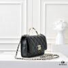 69304fb9f09edb6de4c4ea7e CHANEL 2024 Fall/Winter New Arrival Genuine Lambskin WOC with Metal Rhinestone Handle, Stylish and Elegant, Can Be Carried by Hand or Crossbody