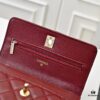 69304fbbf09edb6de4c4ea80 CHANEL 2024 Fall/Winter New Arrival Genuine Lambskin WOC with Metallic Rhinestone Handle, Stylish and Elegant – Can Be Carried by Hand or Worn Crossbody