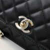 69304fbbf09edb6de4c4ea81 CHANEL 2024 Fall/Winter New Arrival Genuine Lambskin WOC with Metal Rhinestone Handle, Stylish and Elegant, Can Be Carried by Hand or Crossbody