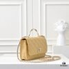69304fc3f09edb6de4c4ea87 CHANEL 2024 Fall/Winter New Arrival Genuine Lambskin WOC with Metal Rhinestone Handle, Stylish and Elegant, Can Be Carried by Hand or Crossbody