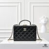 69304fcbf09edb6de4c4ea90 CHANEL 24K Makeup Pouch, Luxurious and Stylish, Top-Grain Leather with Durable Gold Chain, Classic CC Logo, Perfect for Everyday Elegance