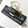 69304fcff09edb6de4c4ea96 CHANEL 24K Makeup Pouch, Luxurious and Stylish, Top-Grain Leather with Durable Gold Chain, Classic CC Logo, Perfect for Everyday Elegance