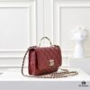 69304fe4f09edb6de4c4eab3 CHANEL 2024 Fall/Winter New Arrival Genuine Lambskin WOC with Metallic Rhinestone Handle, Stylish and Elegant – Can Be Carried by Hand or Worn Crossbody