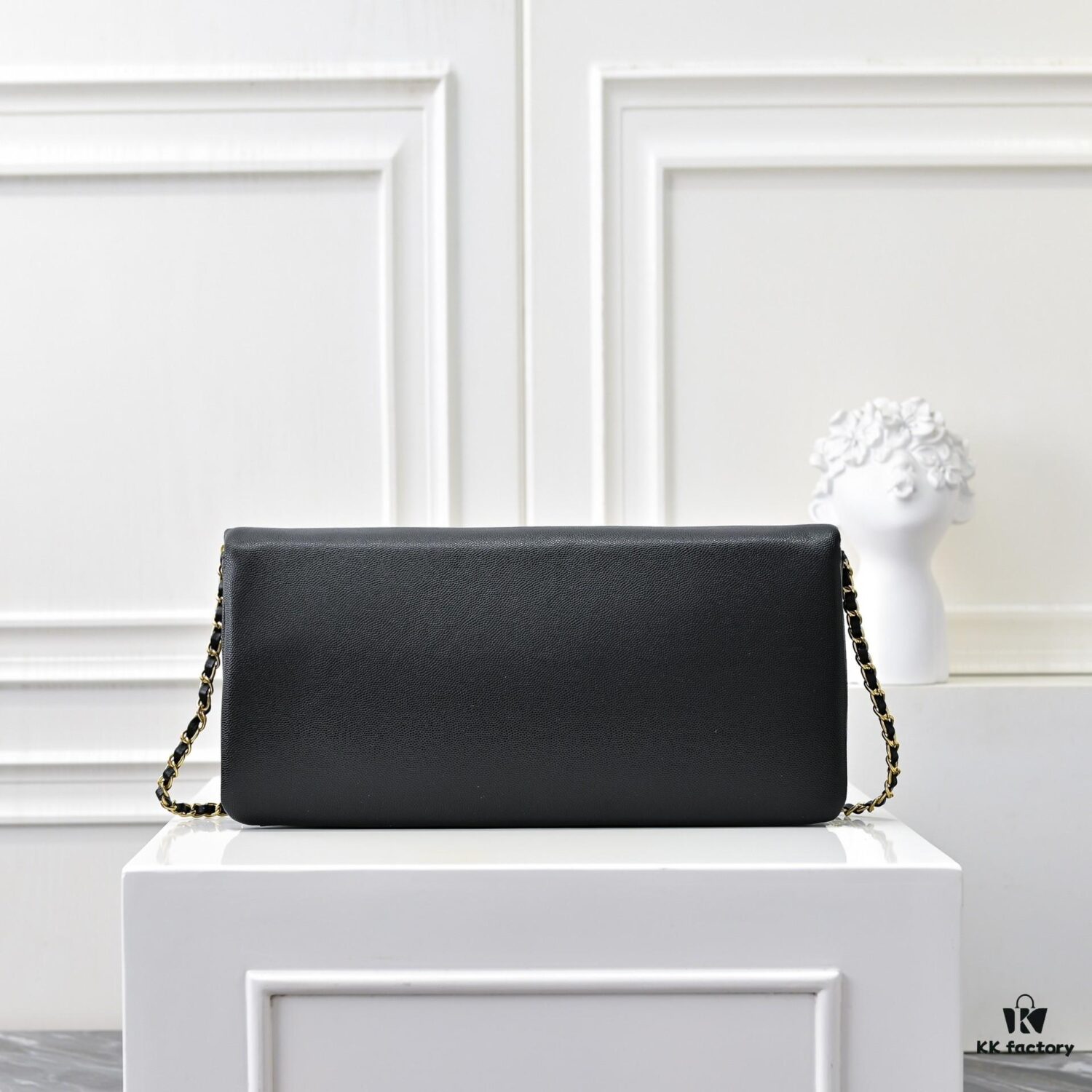 69304fe8f09edb6de4c4eab7 Large Size 👑 CHANEL 24K New Style CF Vintage Bag, Elegant and Timeless with Textured Shiny Calfskin and Gold-Tone Metal, Retro Chic – A Must-Have for Chanel Lovers with Stunning Silhouette