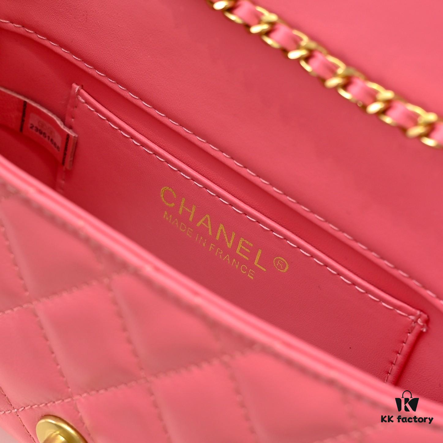 69304fe9f09edb6de4c4eabc Chanel 24B Latest Metal Adjustable Flap Bag, Soft Lambskin Shoulder Bag with Adjustable Strap for Multiple Wearing Styles